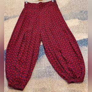 Anthropolgie Wide Leg High Waist Cropped Pants